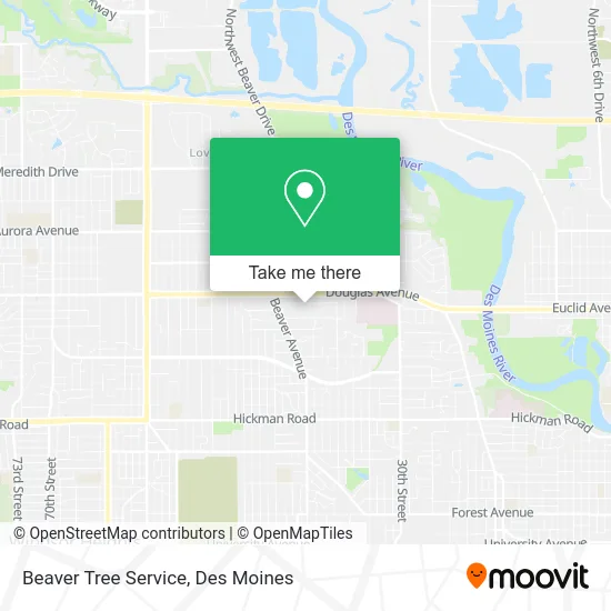 Beaver Tree Service map