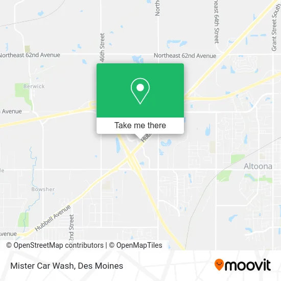 Mister Car Wash map