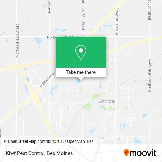 Kiwf Pest Control map
