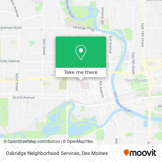 Mapa de Oakridge Neighborhood Services