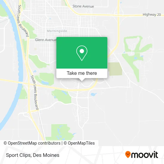 Sport Clips map