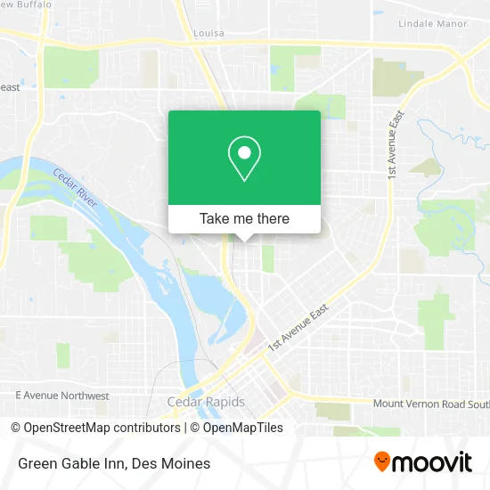 Green Gable Inn map