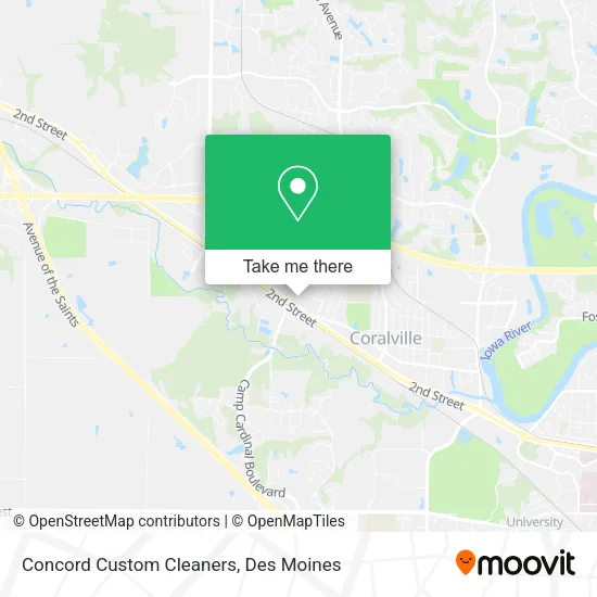 Concord Custom Cleaners map