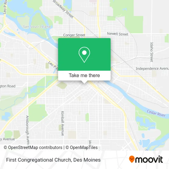 First Congregational Church map