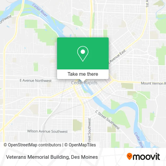 Veterans Memorial Building map