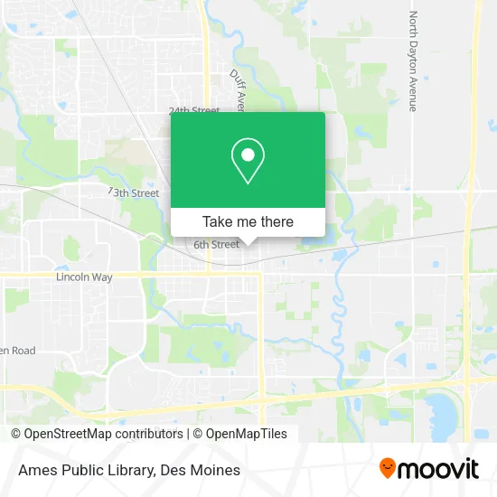 Ames Public Library map