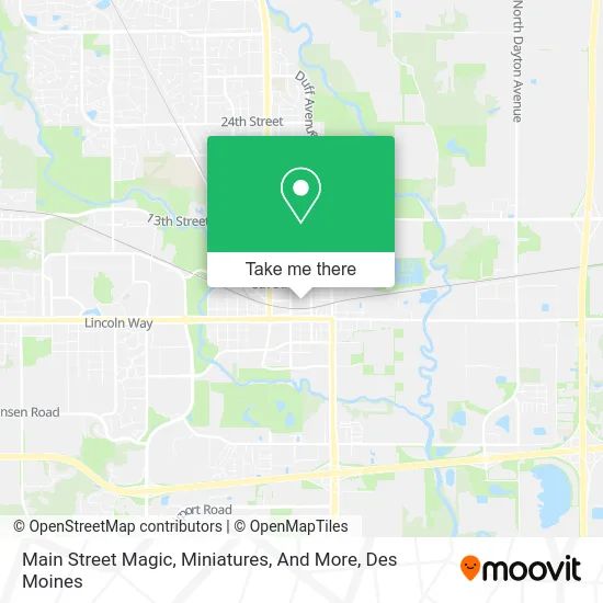 Main Street Magic, Miniatures, And More map