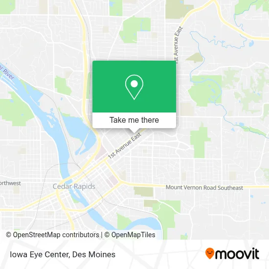 Iowa Eye Center map