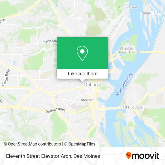Eleventh Street Elevator Arch map