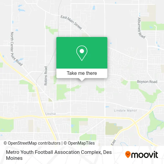 Metro Youth Football Assocation Complex map