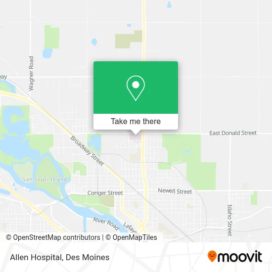 Allen Hospital map