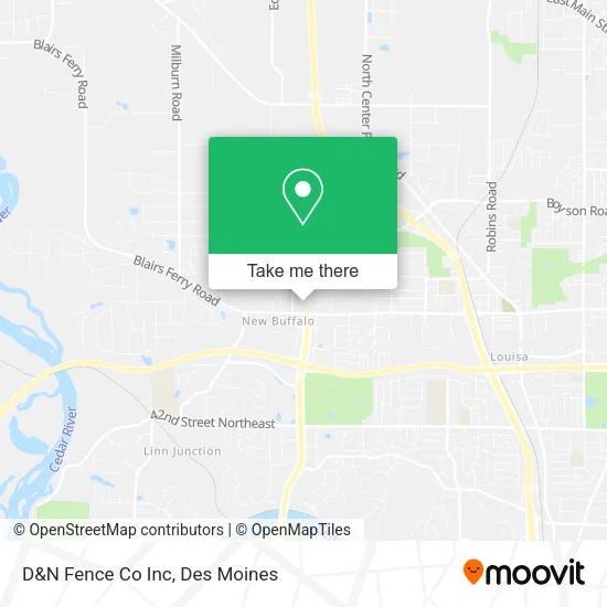 D&N Fence Co Inc map