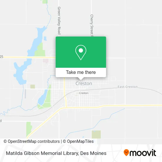 Matilda Gibson Memorial Library map