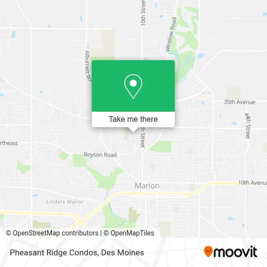 Pheasant Ridge Condos map