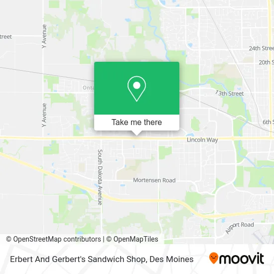 Erbert And Gerbert's Sandwich Shop map