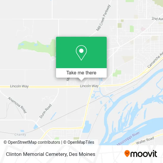 Clinton Memorial Cemetery map