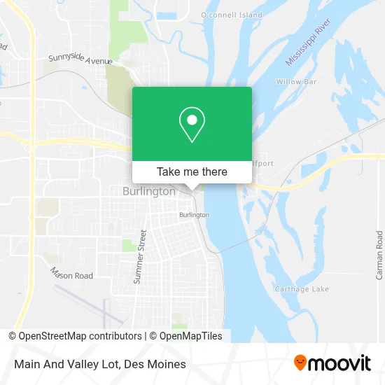 Main And Valley Lot map