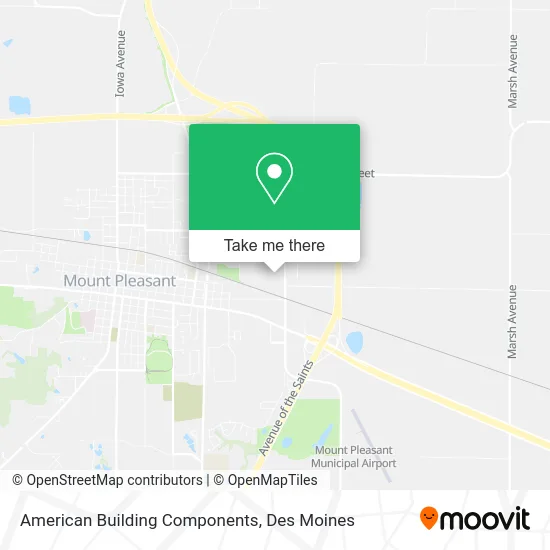 American Building Components map