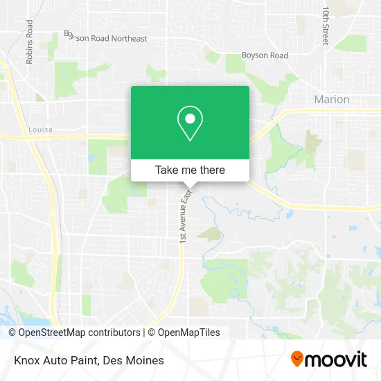 Knox Auto Paint map