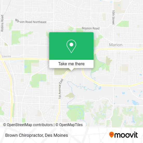 Brown Chiropractor map