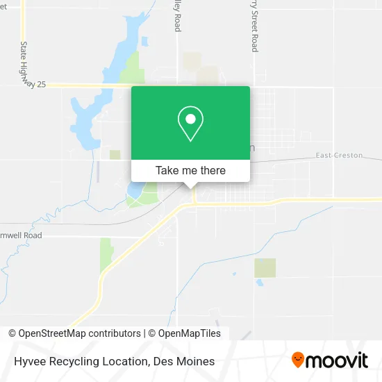 Hyvee Recycling Location map
