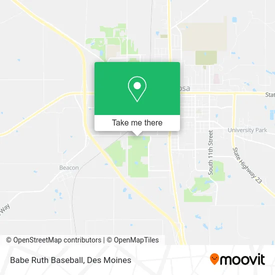 Babe Ruth Baseball map