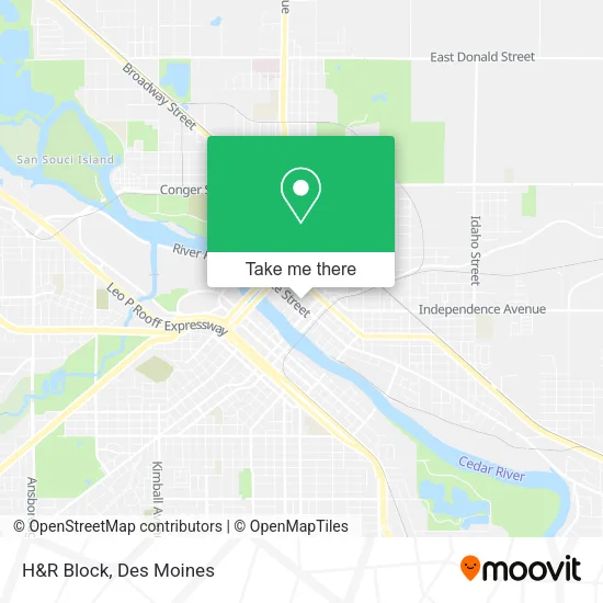 H&R Block map