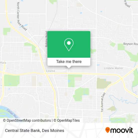 Central State Bank map