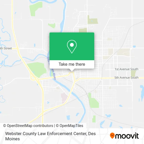 Webster County Law Enforcement Center map