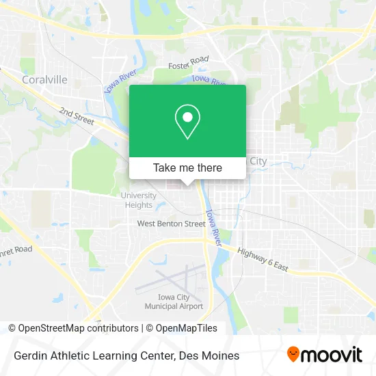Gerdin Athletic Learning Center map