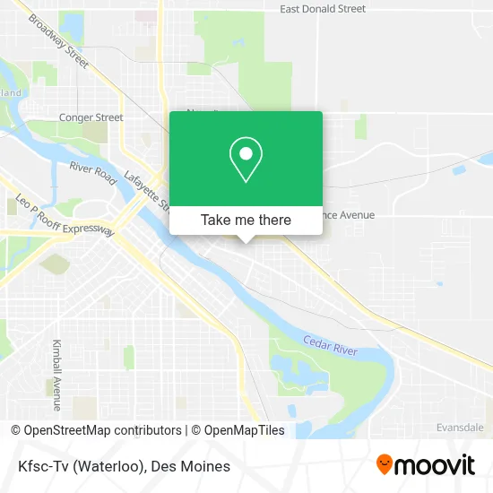 Kfsc-Tv (Waterloo) map