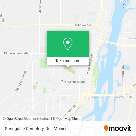 Springdale Cemetery map