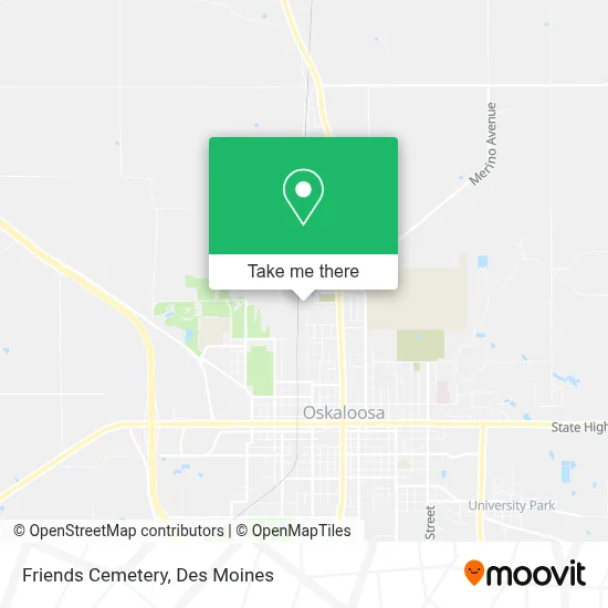 Friends Cemetery map