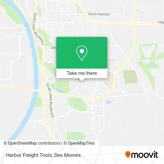 Harbor Freight Tools map