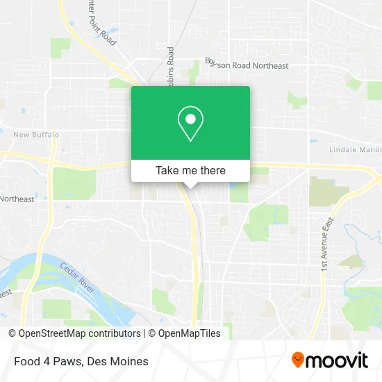 Food 4 Paws map