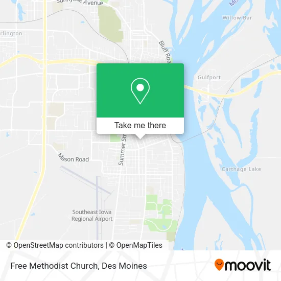 Free Methodist Church map