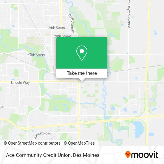 Ace Community Credit Union map