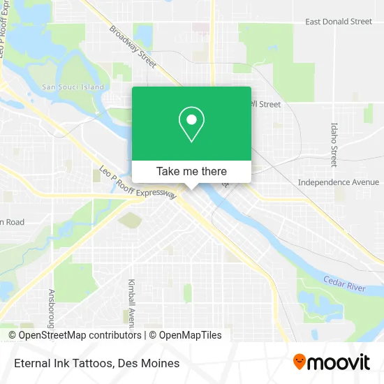 Eternal Ink Tattoos map