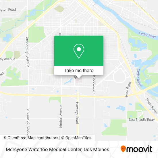 Mercyone Waterloo Medical Center map