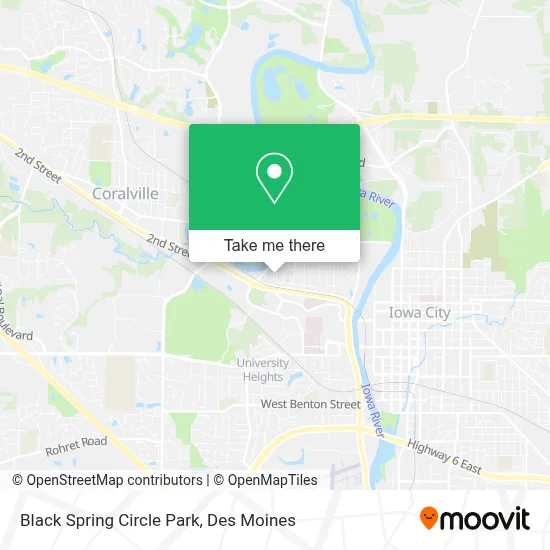 Black Spring Circle Park map