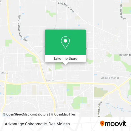 Advantage Chiropractic map