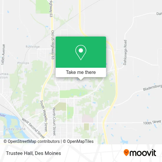Trustee Hall map