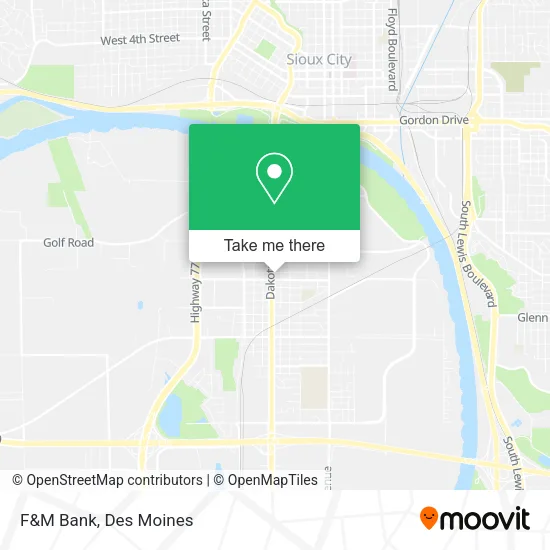 F&M Bank map