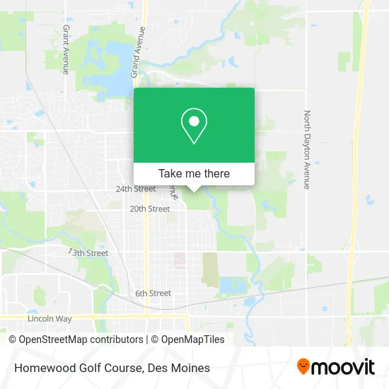 Homewood Golf Course map