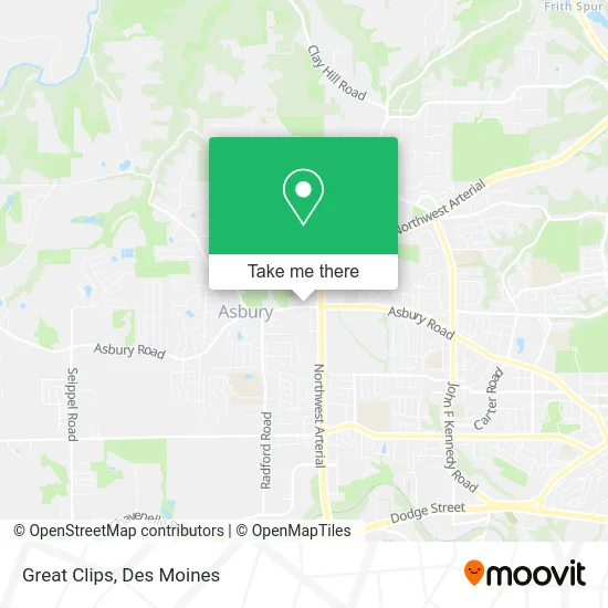 Great Clips map