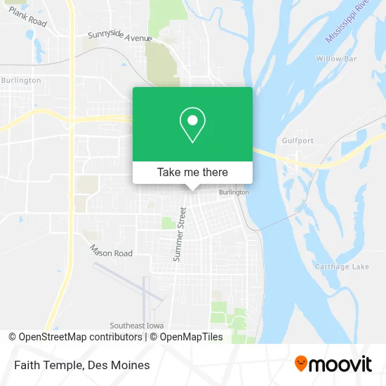 Faith Temple map