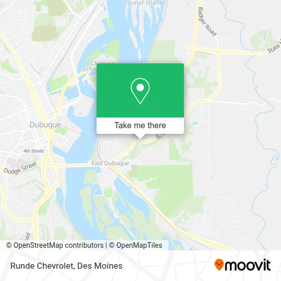 Runde Chevrolet map
