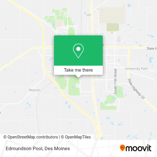 Edmundson Pool map