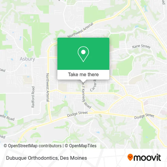 Dubuque Orthodontics map