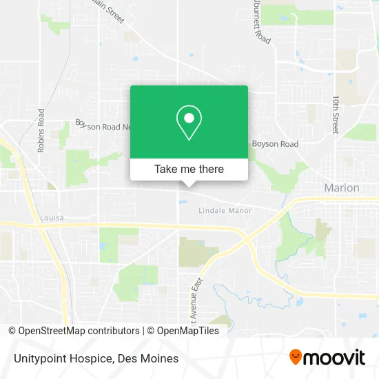 Unitypoint Hospice map
